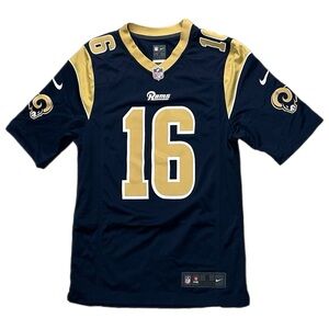 Used Nike Los Angeles Rams Jared Goff Jersey Navy Blue Size Small